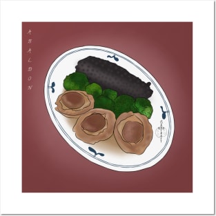 Braised Abalone Sea food Posters and Art